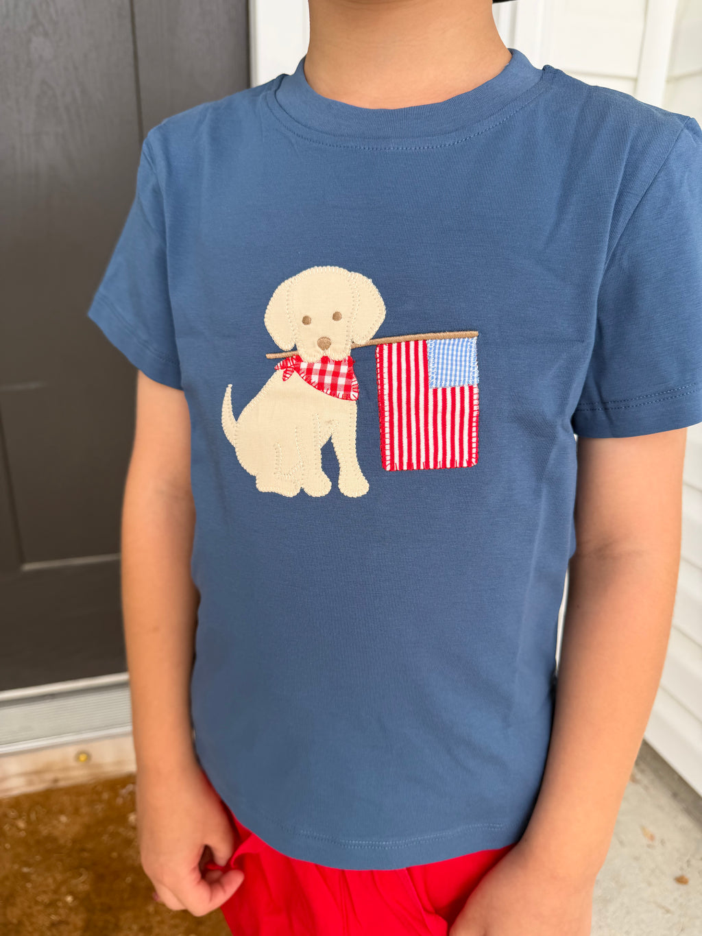 Americana Dog Appliqué TShirt