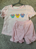 French knot Girls Short Set