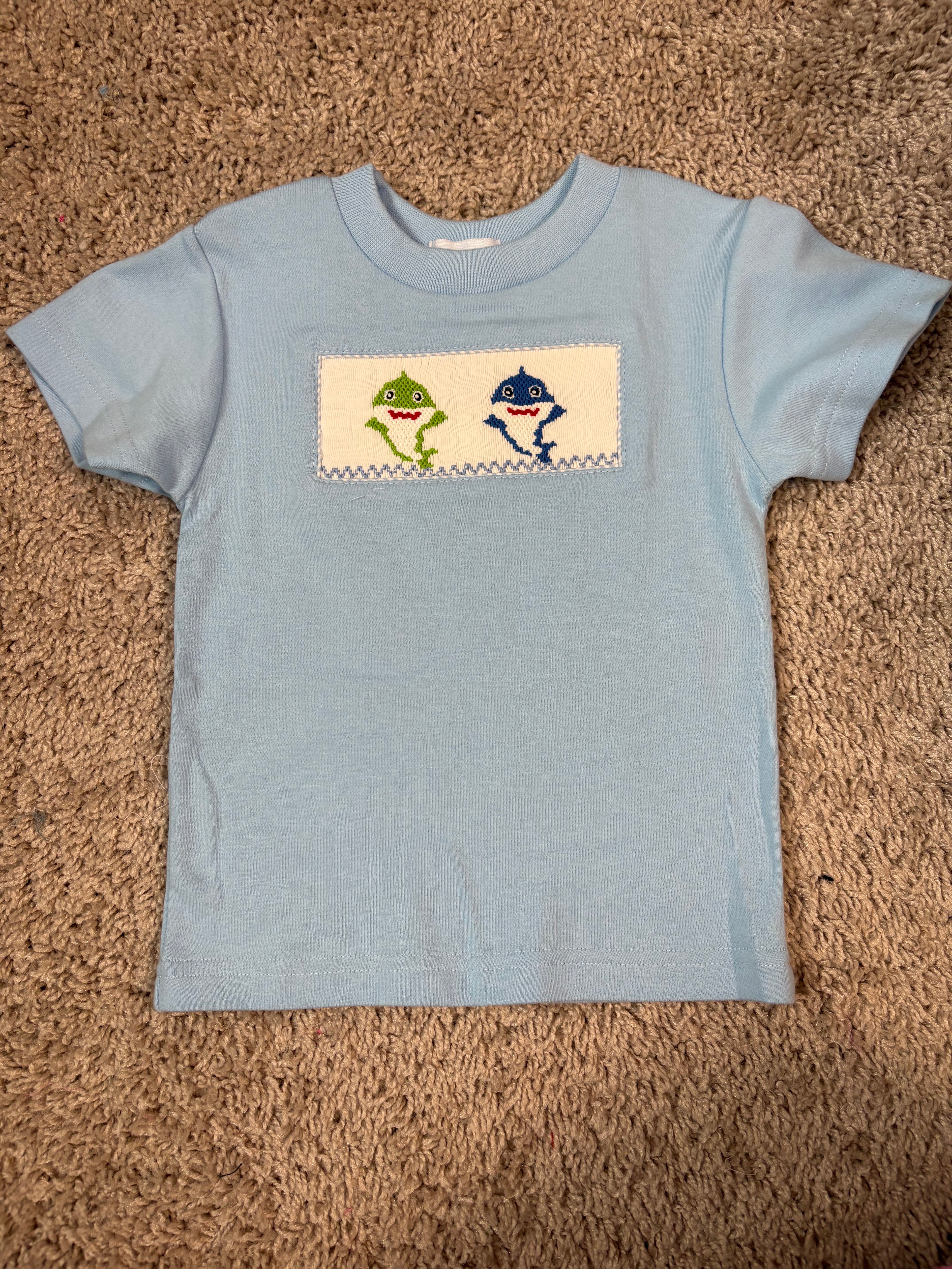 Baby Shark Smocked Shirt