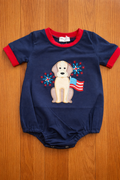 Patriotic Pup Boys Bubble