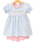 Pencil Garland Scalloped Short Set