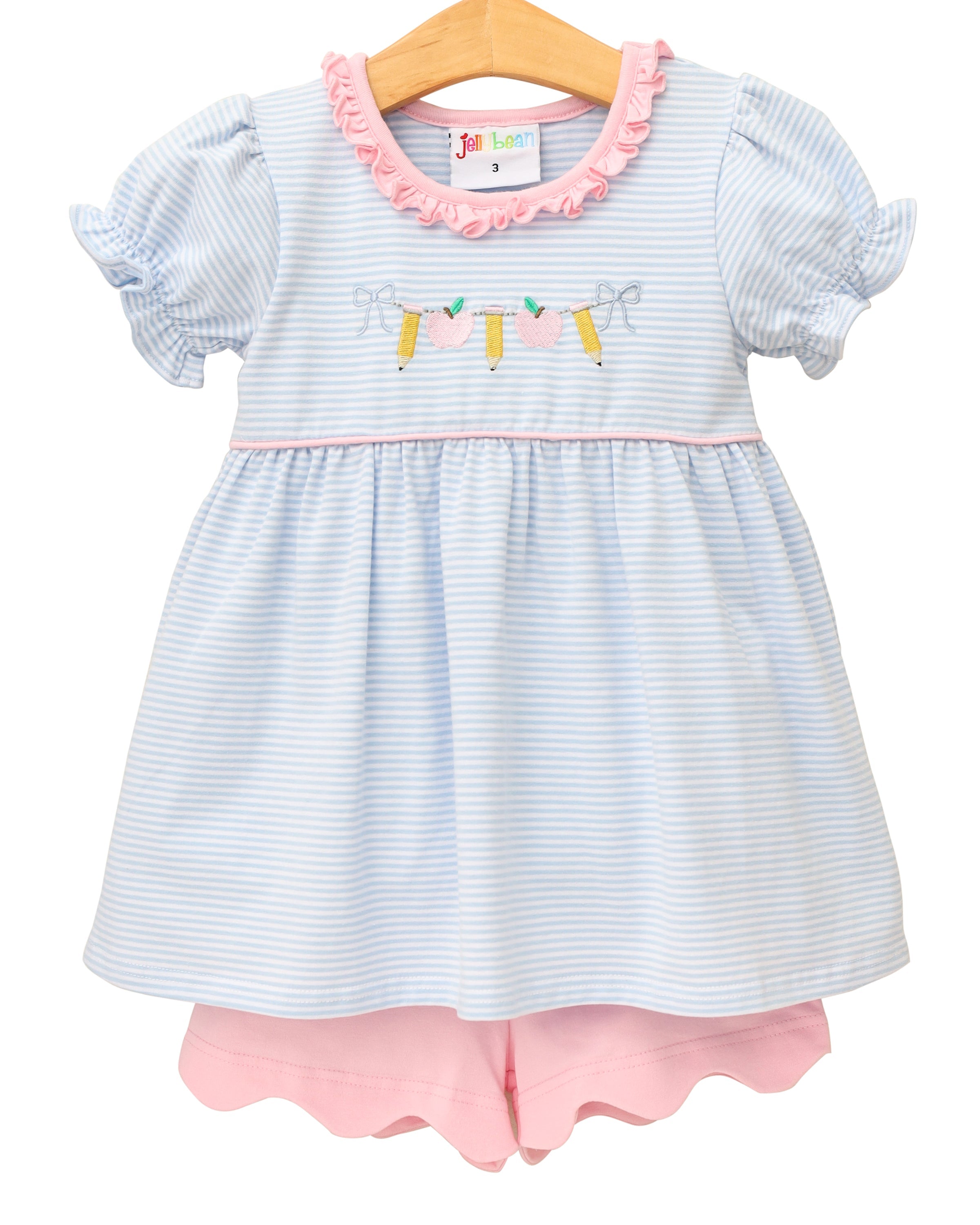 Pencil Garland Scalloped Short Set