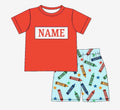 Boys Crayon Short Set
