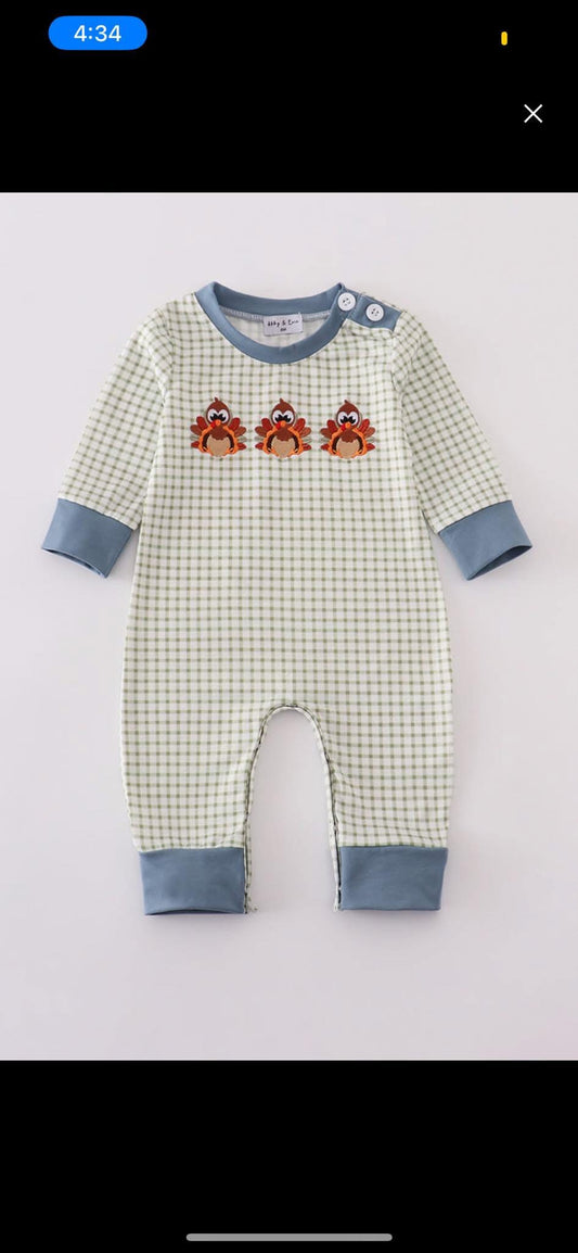 Boys turkey romper
