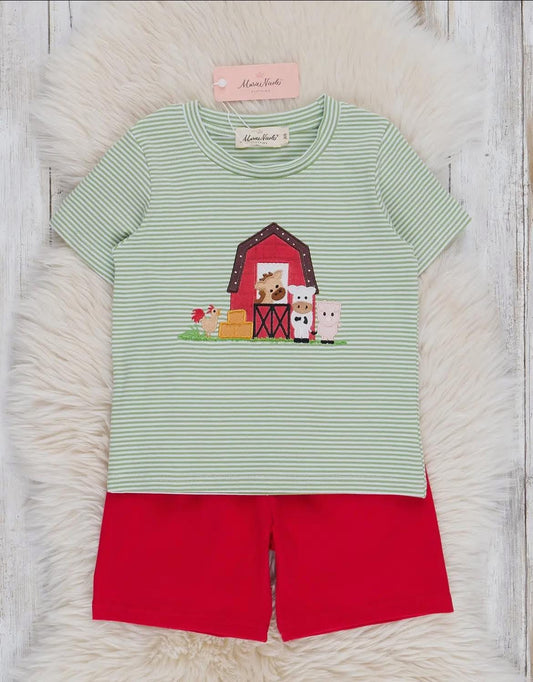 This little farm boys short set