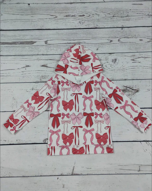 Pink Bow Hoodies