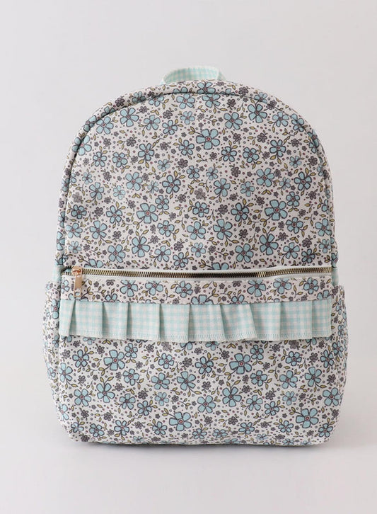 Blue Floral Backpack