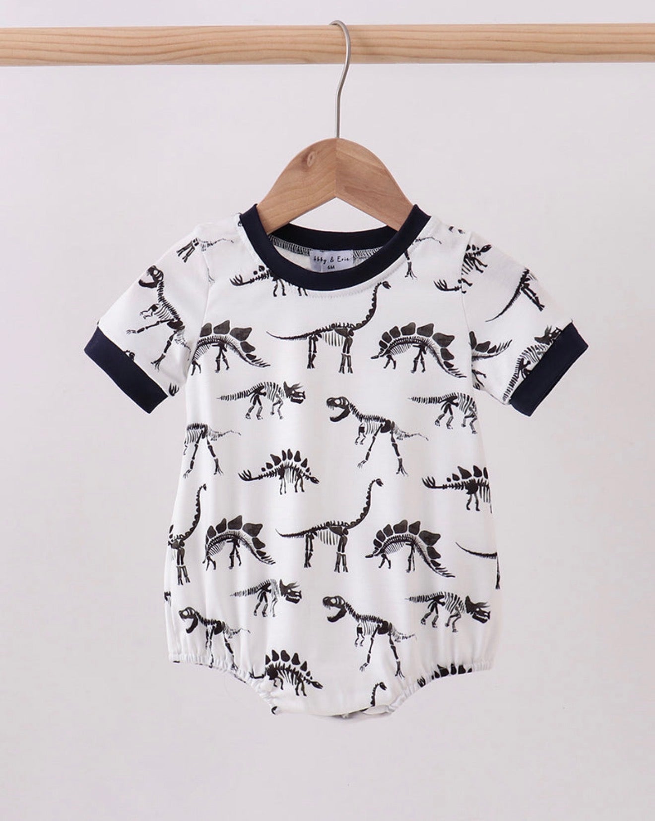 Navy Dinosaur Print Bubble