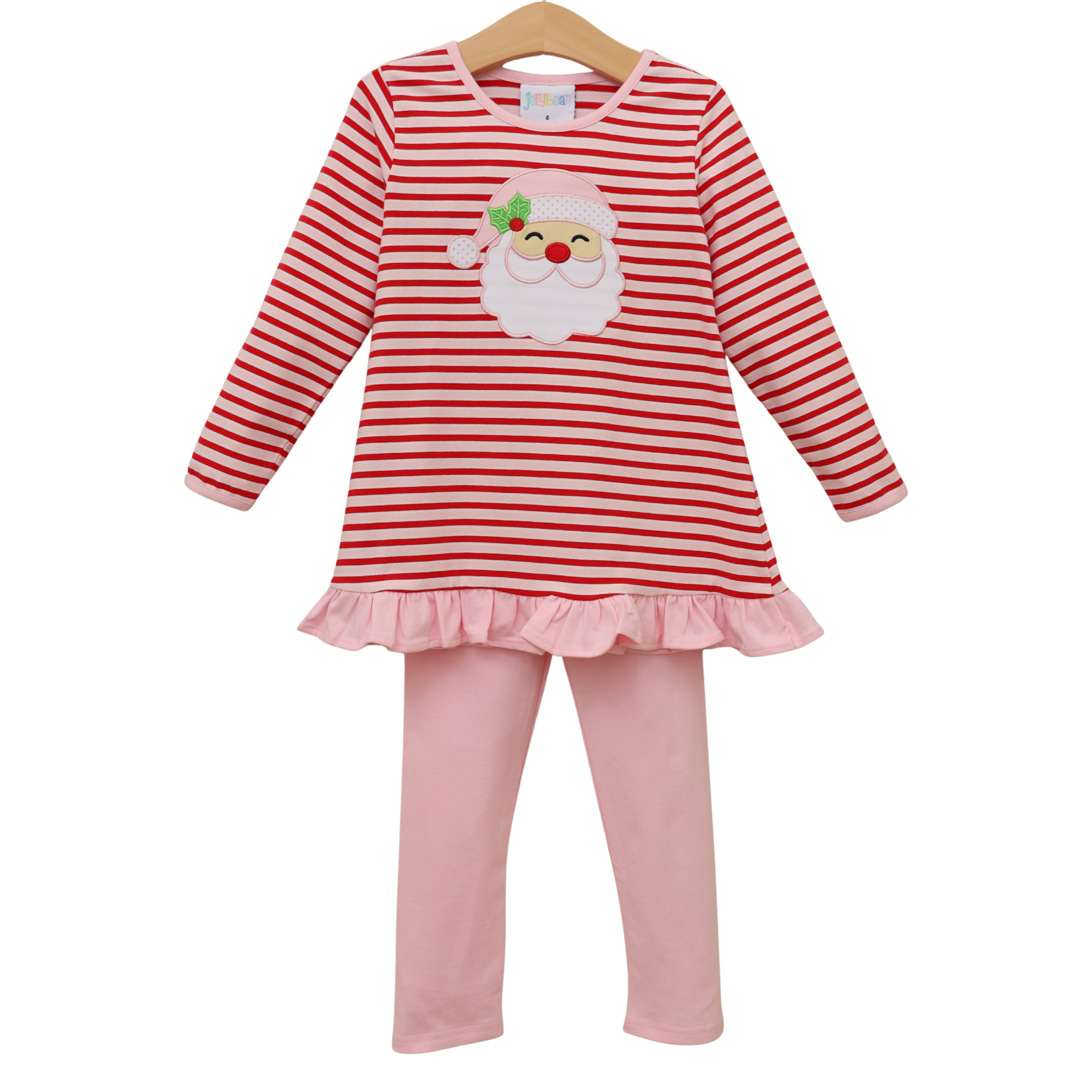 Jolly St Nick Ruffle Pants Set