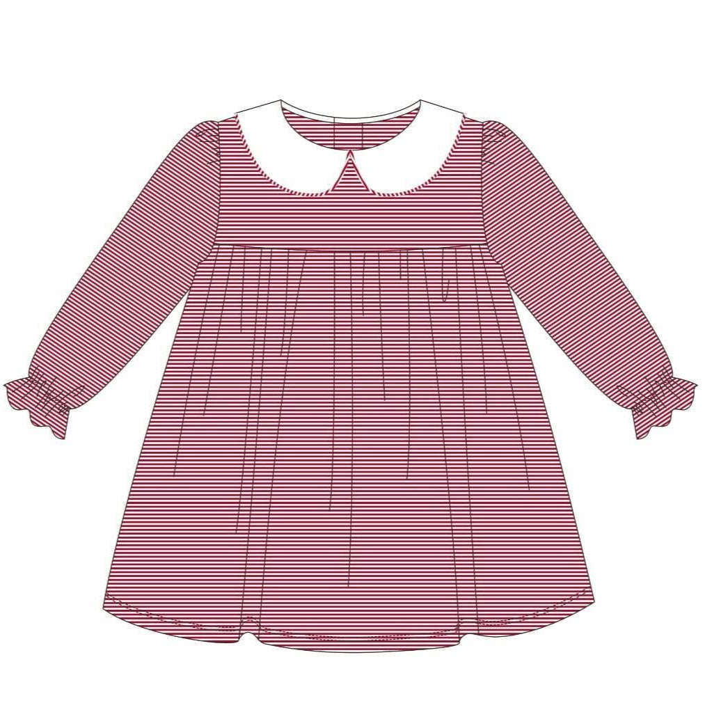 Lottie Dress Red Stripe