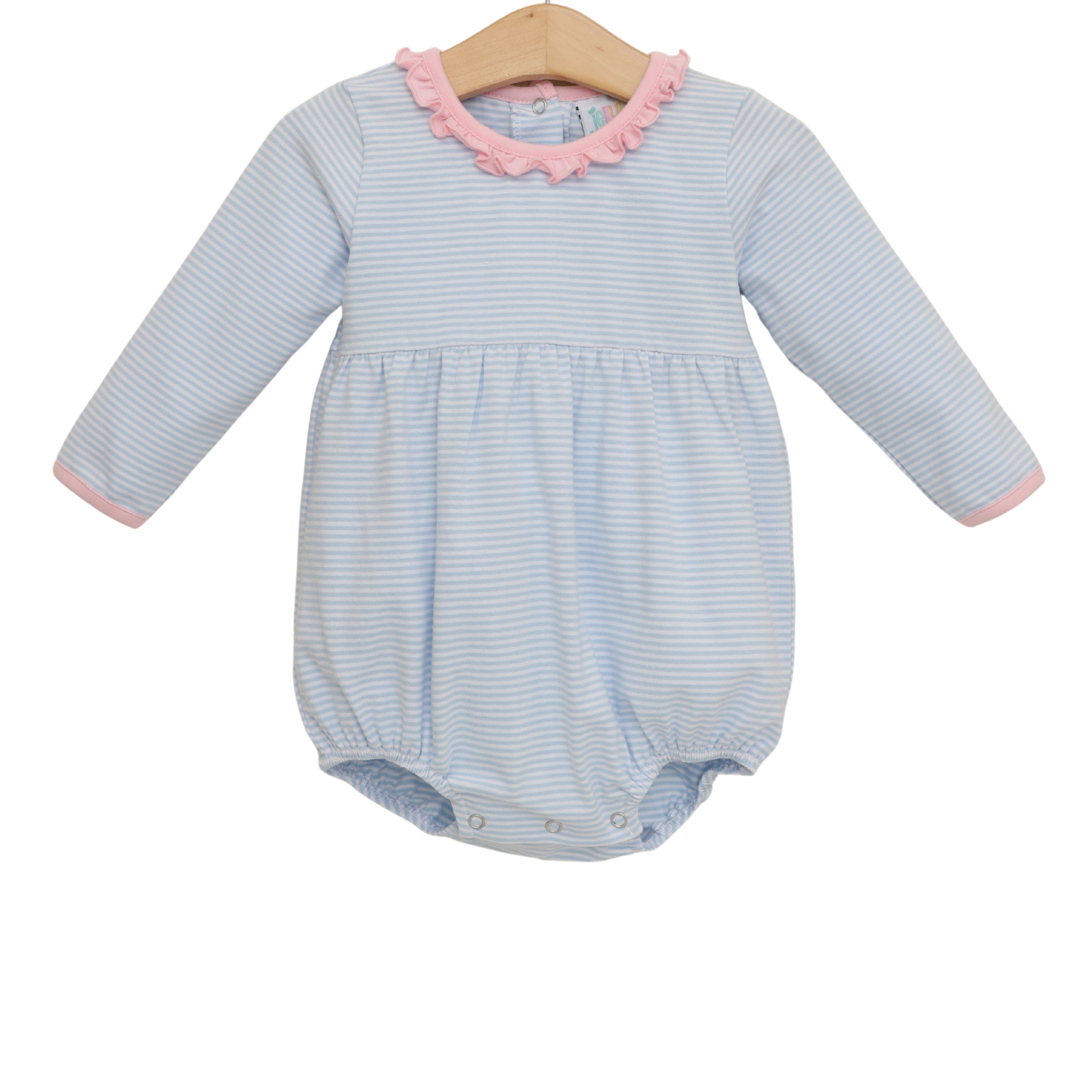 Sadie Bubble - Light Blue Stripe / Light Pink