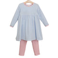Sadie Pants Set - Light Blue Stripe / Light Pink