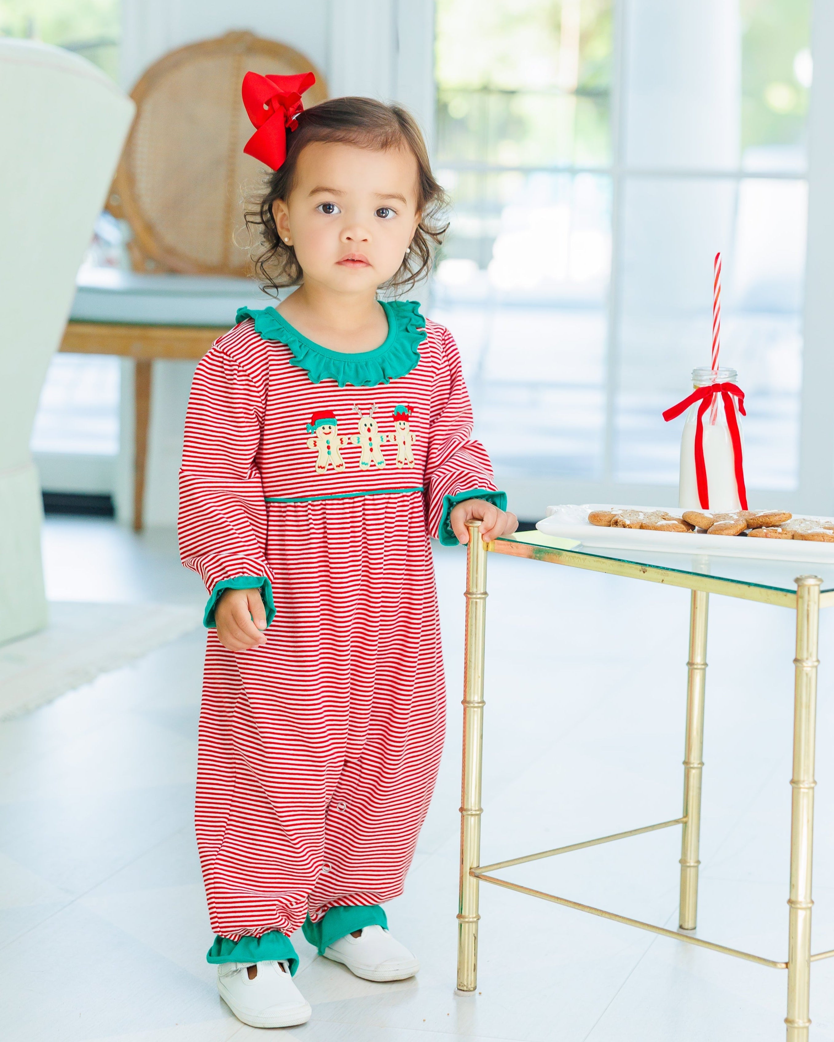 Santa’s Sweet Helpers Ruffle Romper