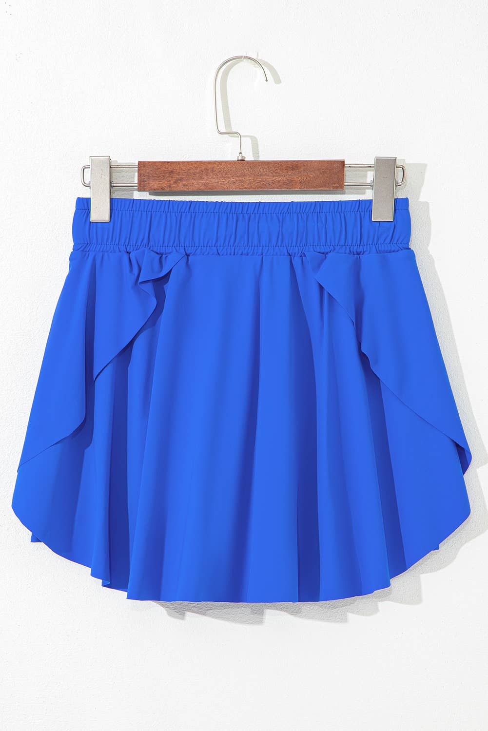 Drawstring Elastic Waistband Lined Tennis Skorts