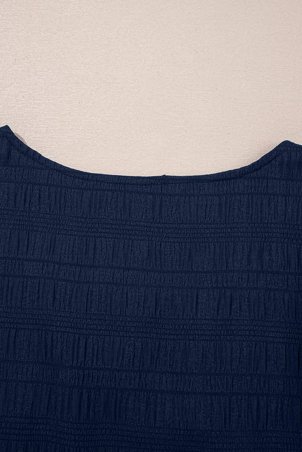 Textured Square Neck Top and Shirred Shorts Set (S-XL)
