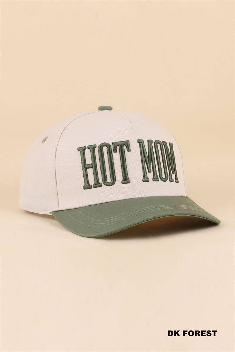Hot Mom Two Tone Snapback Hat Zenana