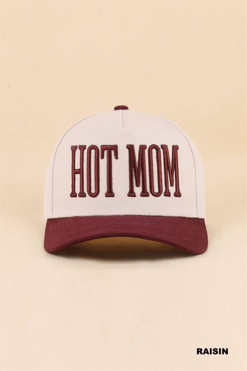 Hot Mom Two Tone Snapback Hat Zenana