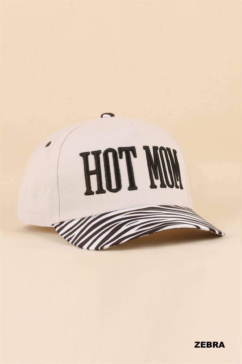 Hot Mom Two Tone Snapback Hat Zenana