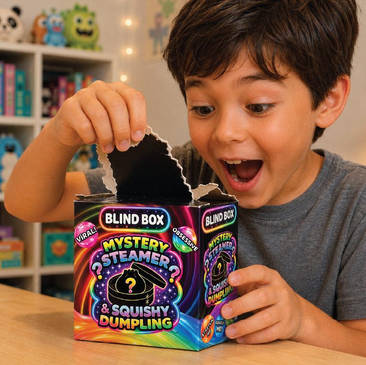 Fun Doh BLIND BOX Mystery Squishy Dumpling VIRAL, 12/Display