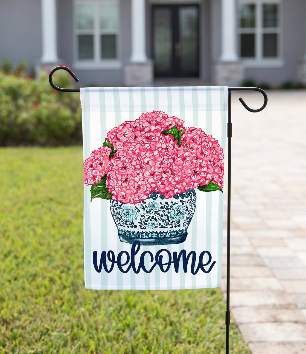 Summer Garden Flag – Welcome Flowers