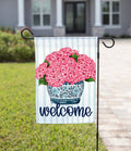 Summer Garden Flag – Welcome Flowers
