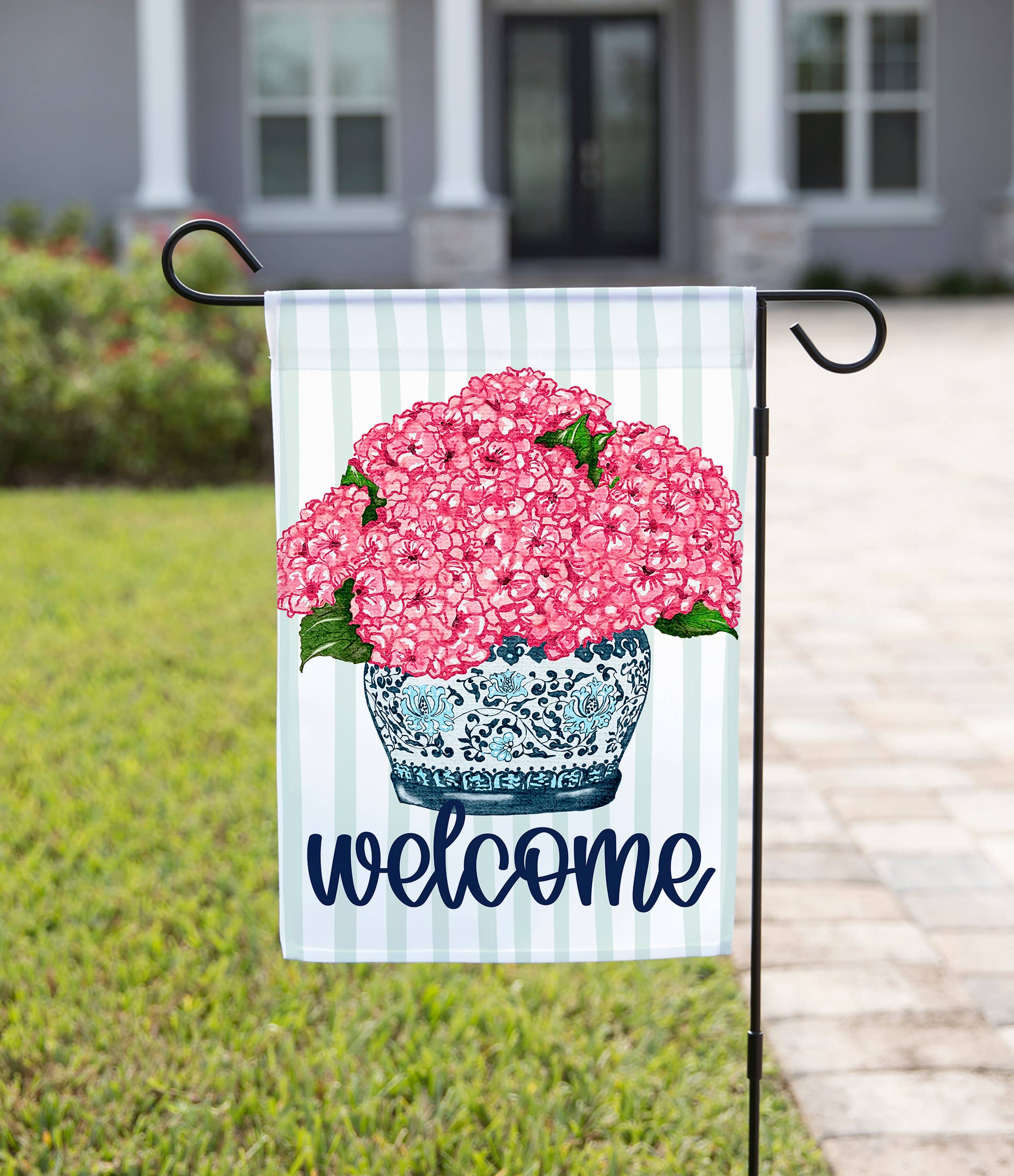 Summer Garden Flag – Welcome Flowers