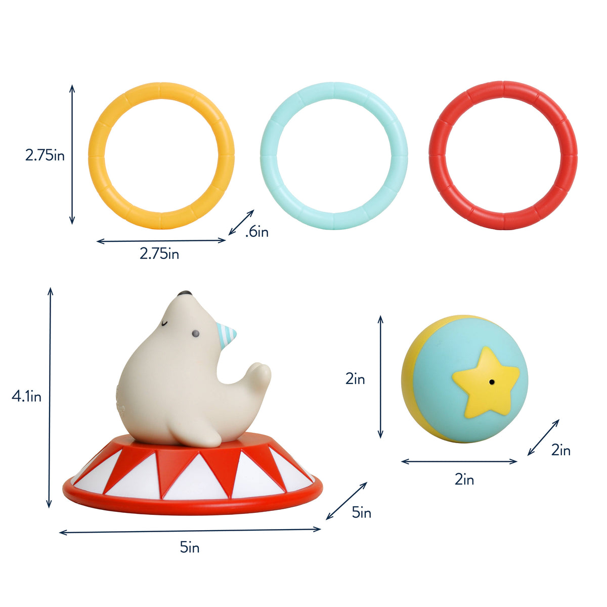 *NEW* Itzy Ring Toss™ Circus - Bath & Water Toy