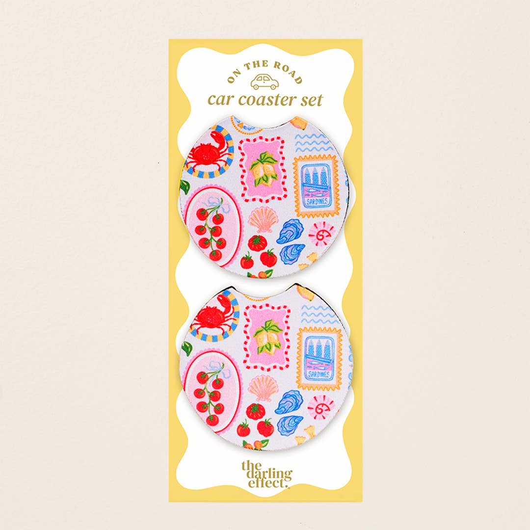 On the Road Car Coaster Set–Ciao Bella