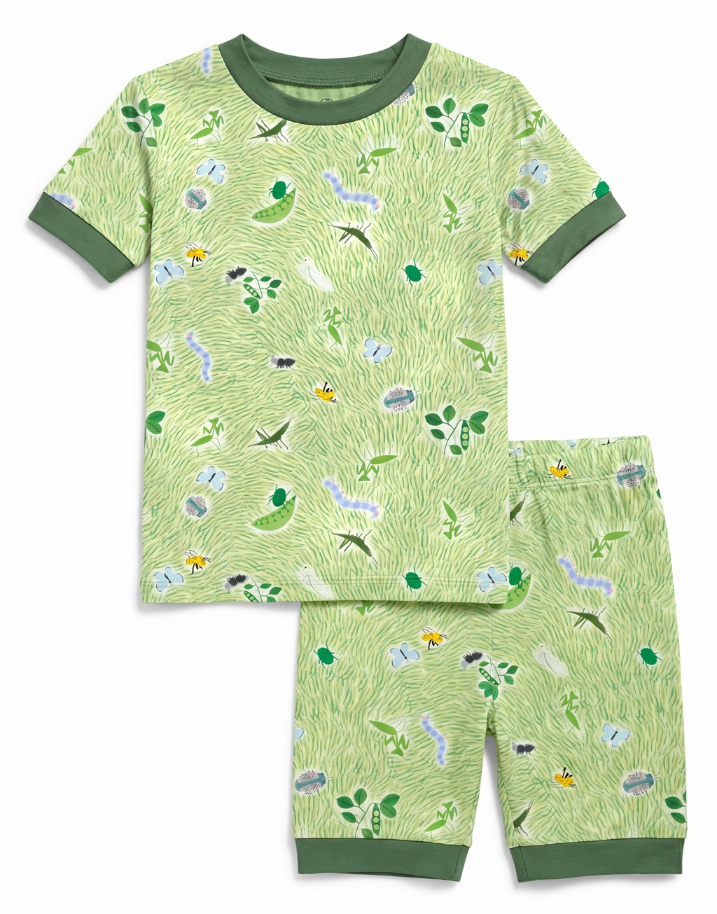 Bug Hunt Bamboo Boys Girls Infants Short Sleeve PJs