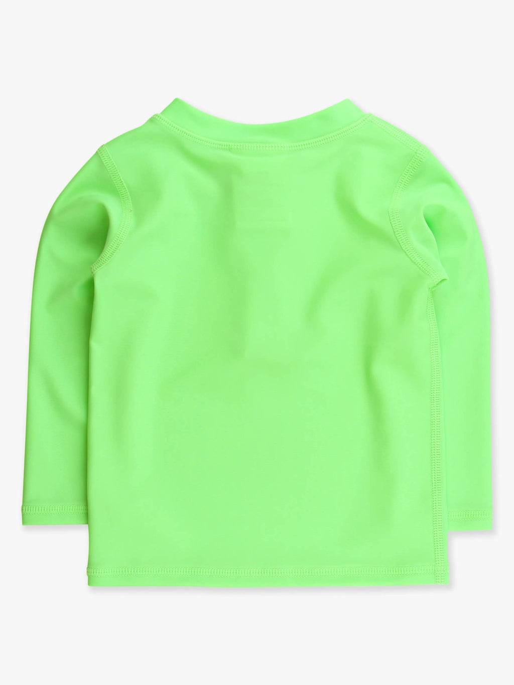 Boys Neon Honeydew Long Sleeve Zipper Rash Guard