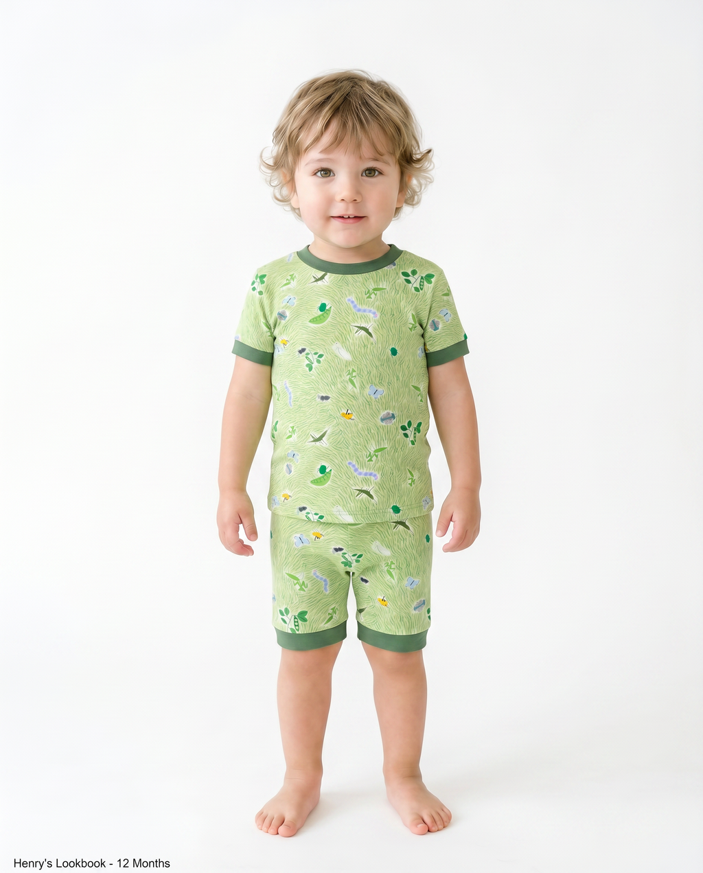 Bug Hunt Bamboo Boys Girls Infants Short Sleeve PJs