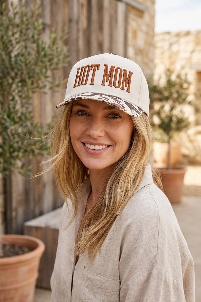 Hot Mom Two Tone Snapback Hat Zenana