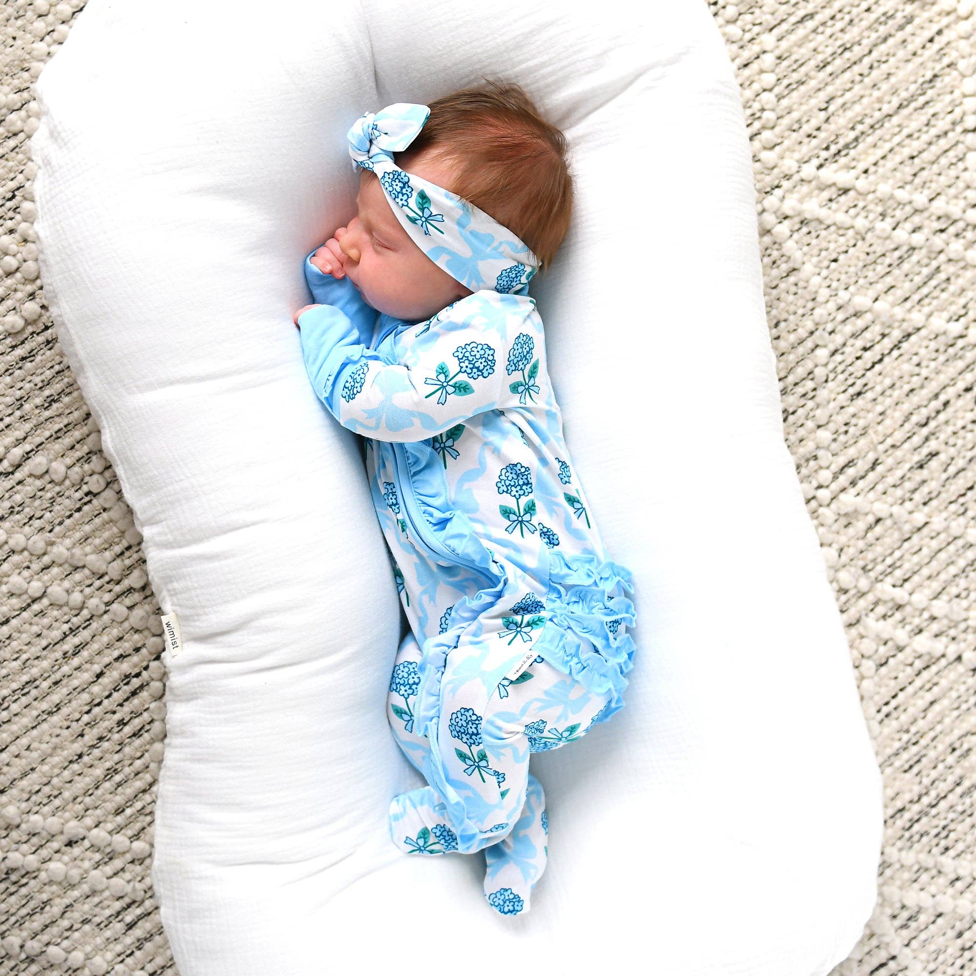 Savannah RUFFLE ZIP Bamboo One Piece Floral Baby Outfit