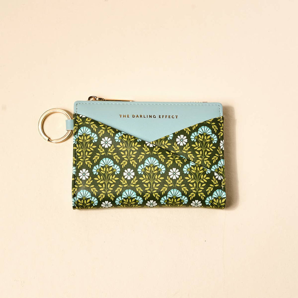 Luxe Pocket Wallet–Everbloom Forest Green