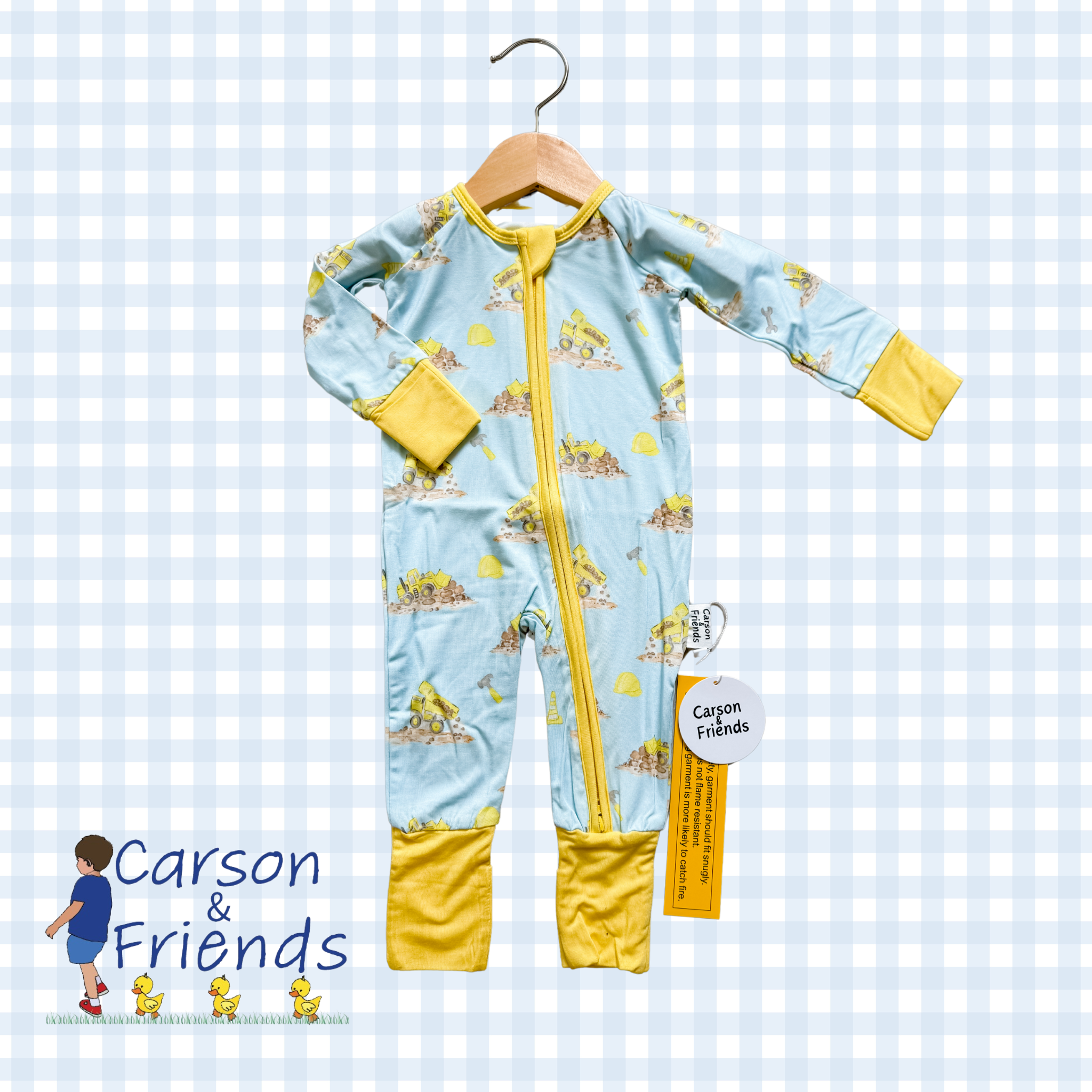 Carson & Friends - Carson and Friends Construction Viscose Bamboo Zippy