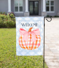 Fall Pink Pumpkin Garden Flag