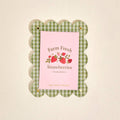 Mini Acrylic Picture Frame Magnet-Farm Fresh Strawberries