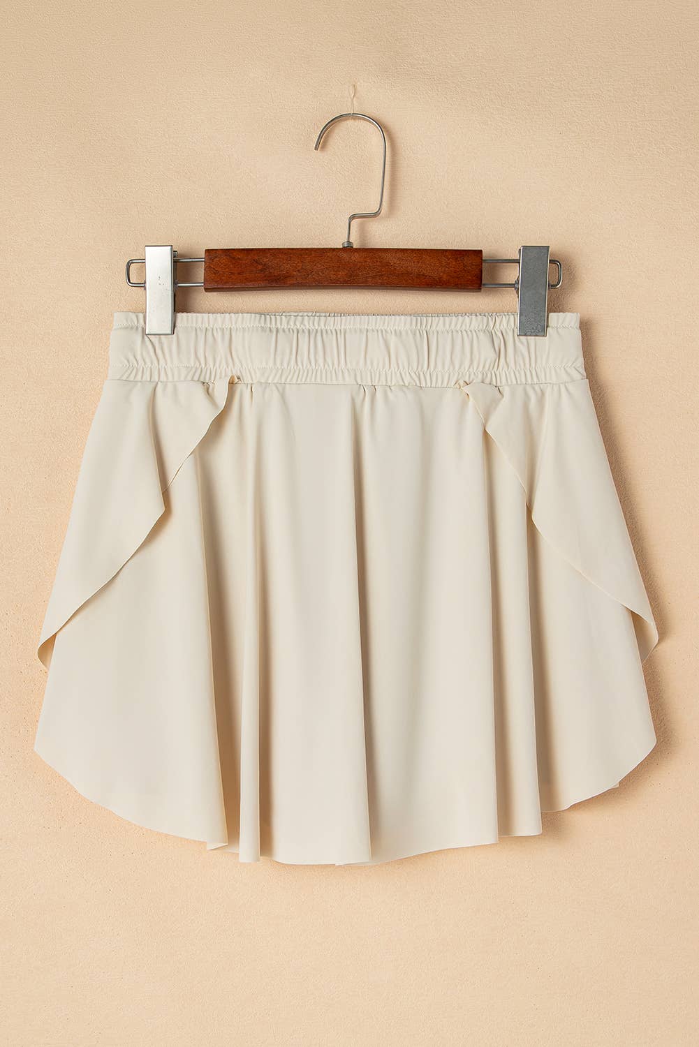 Drawstring Elastic Waistband Lined Tennis Skorts