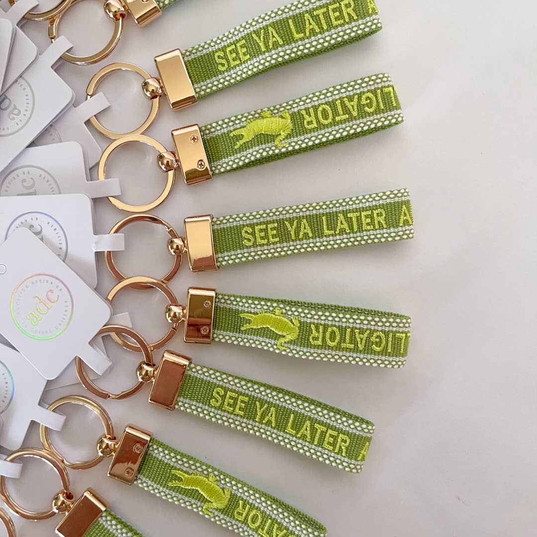 SEE YA LATER ALLIGATOR Keychain