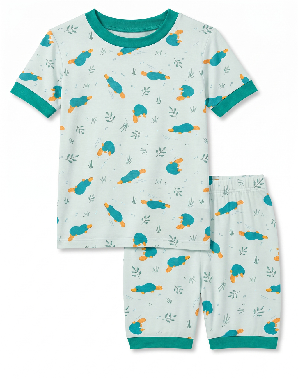 Perry-Bay Bamboo Boys Girls Infants Short Sleeve PJs