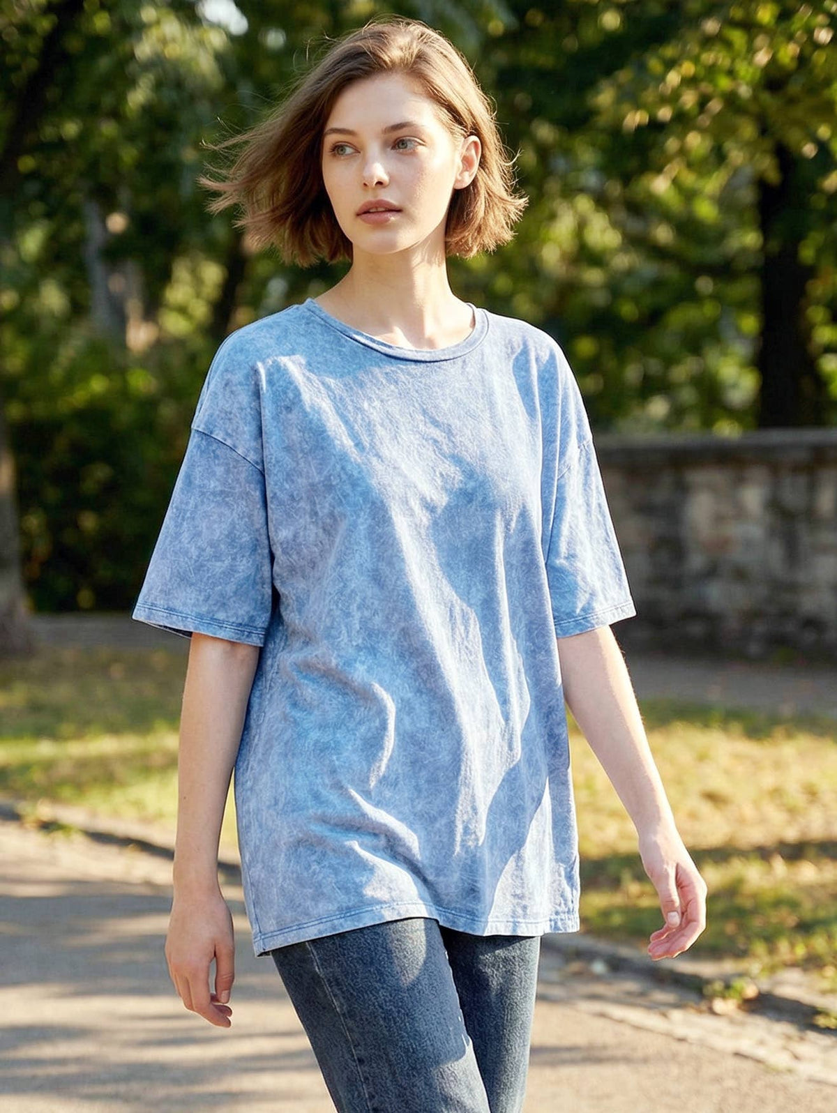 Washed Cotton Oversized Tee Zenana