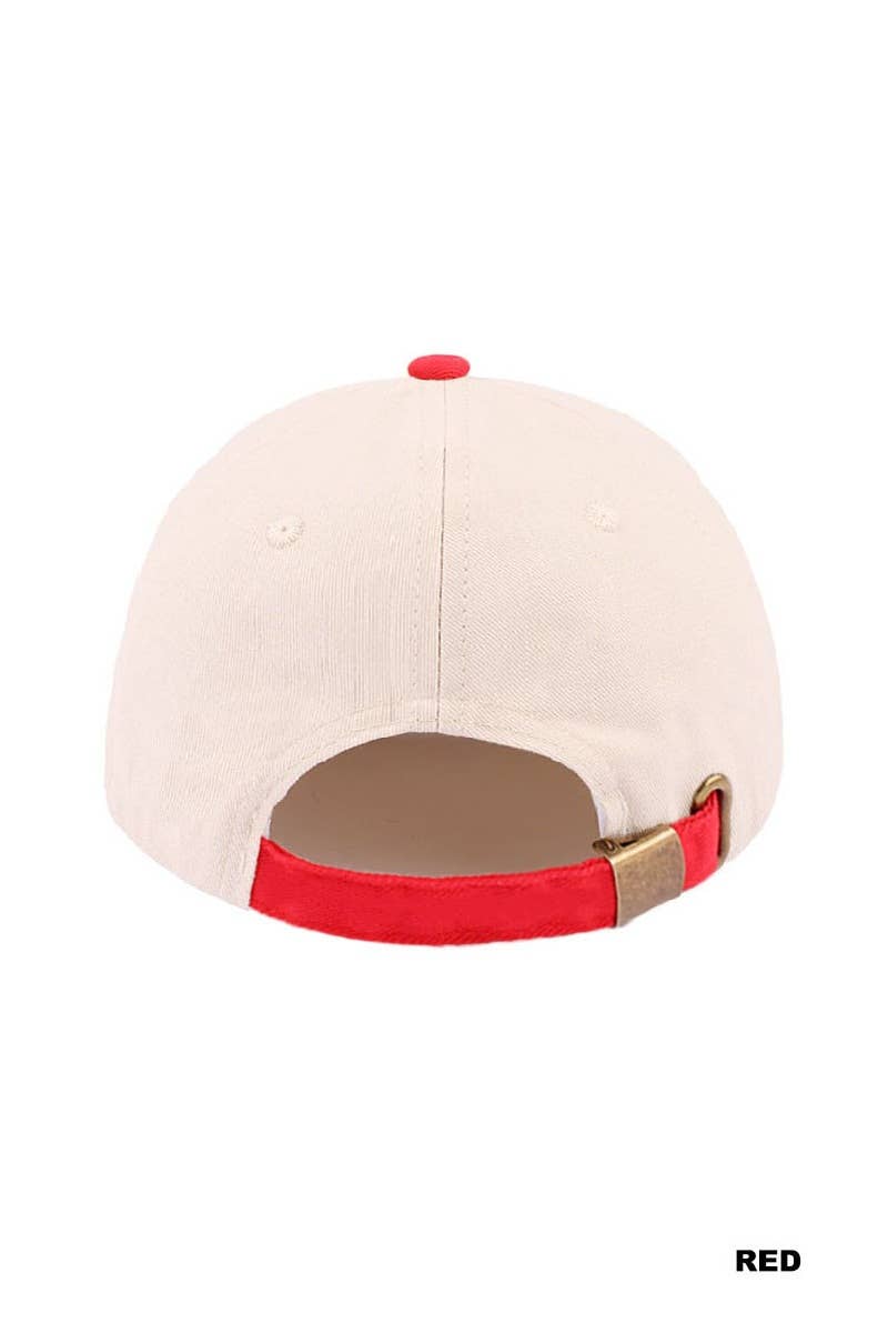 0512 Coquette Bow Diet Coke Two Tone Cotton Hat SI-29570
