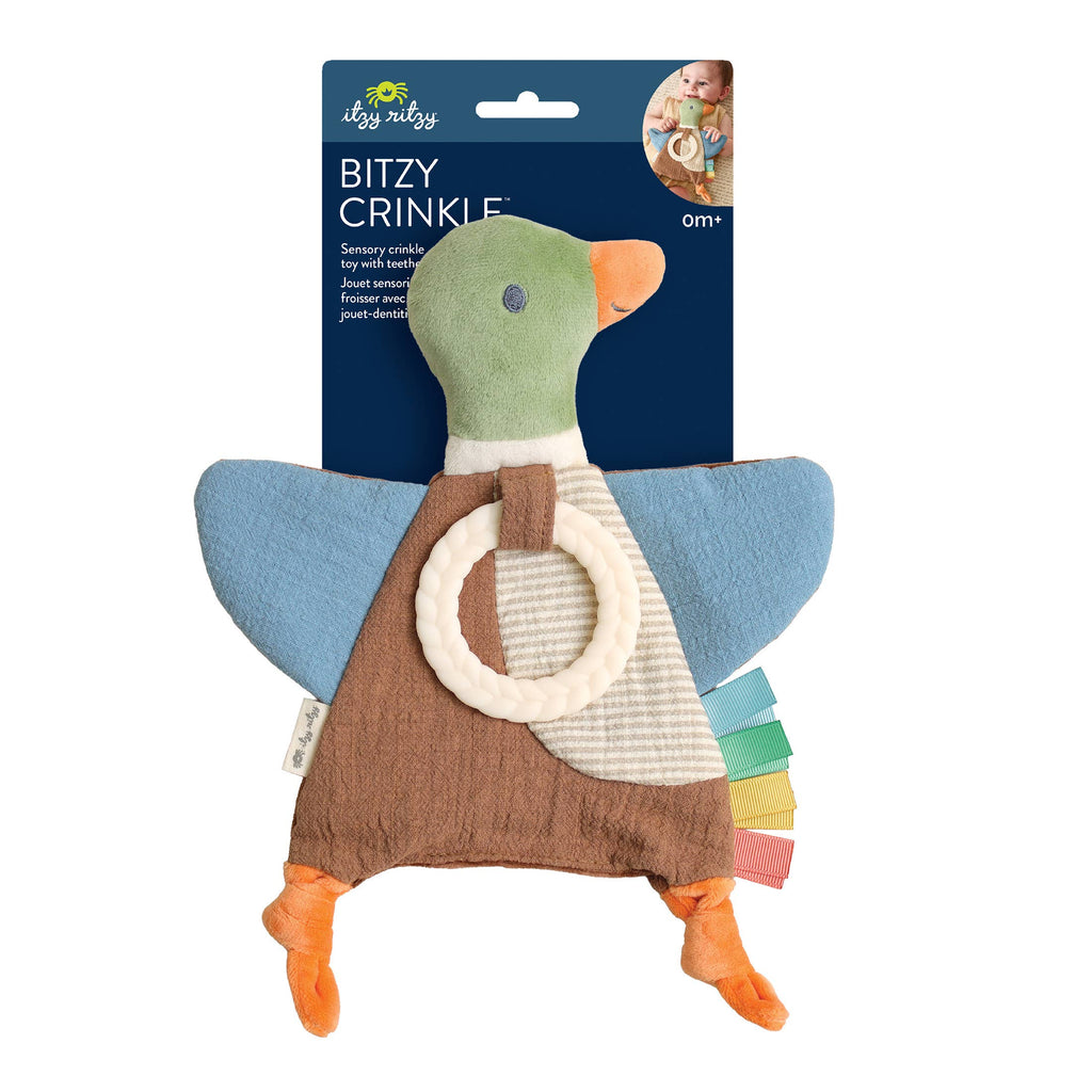 Mallard Duck Bitzy Crinkle™ Baby Toy