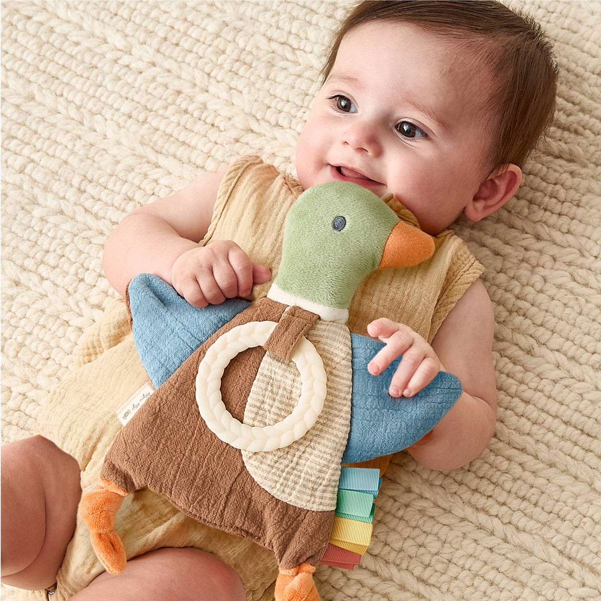 Mallard Duck Bitzy Crinkle™ Baby Toy