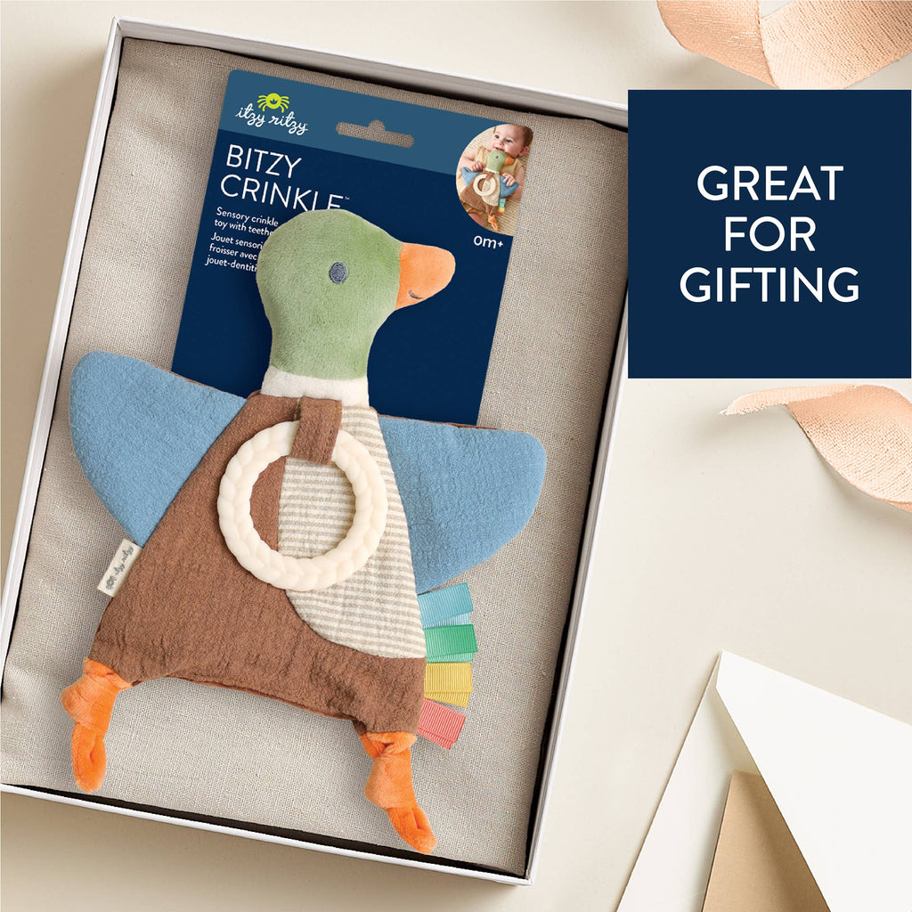 Mallard Duck Bitzy Crinkle™ Baby Toy